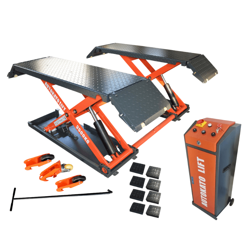 Katool KT-X85 8000lb Mid Rise Scissor Lift - Electric Lock