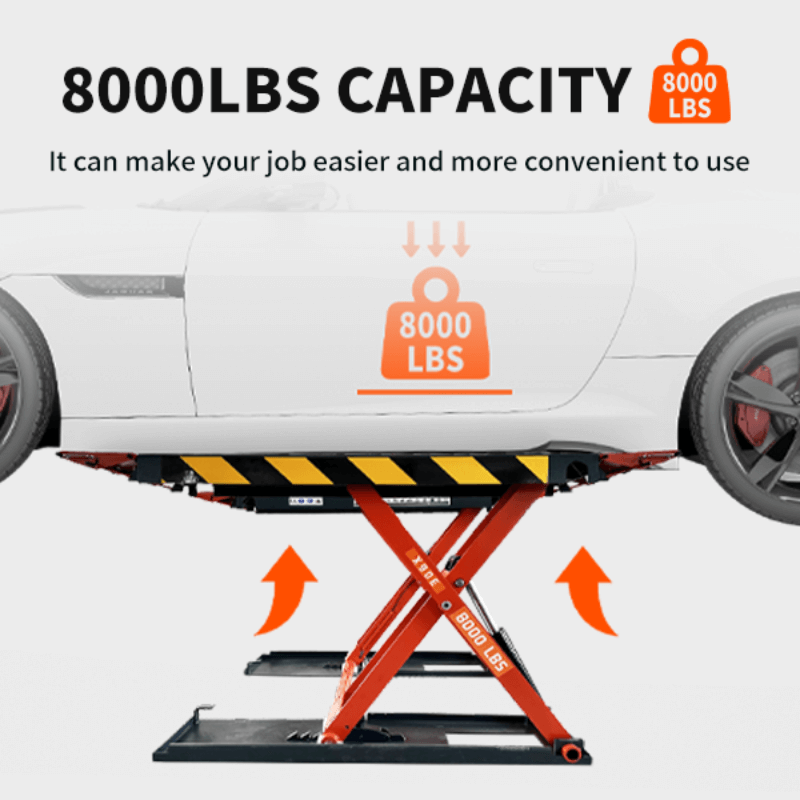 Katool KT-X90E 8,000 lb Mid Rise Scissor Lift - Electric Lock
