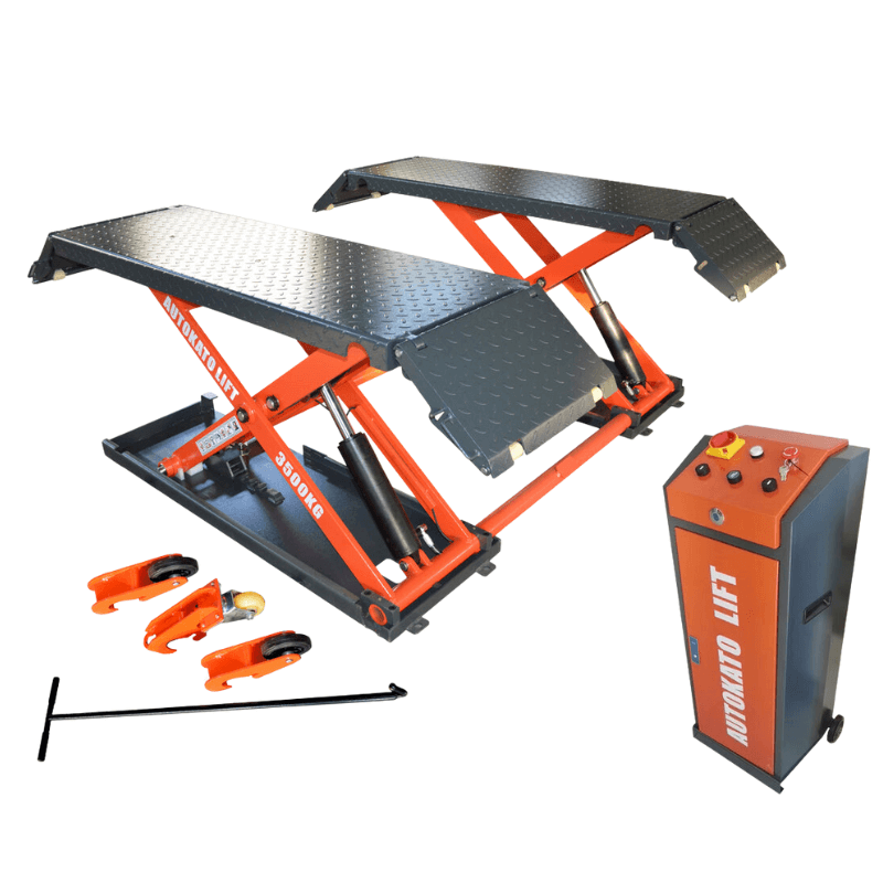 Katool KT-X85 8000lb Mid Rise Scissor Lift - Electric Lock
