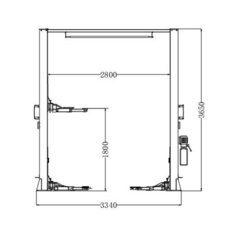 Katool KT-AM120SD 12,000lb 2 Post Car Lift