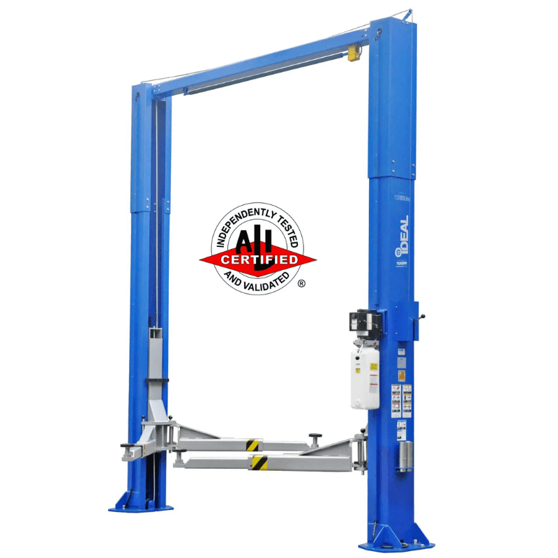 Ideal 12,000 lb TP12KSC-DX, 2 Post Car Lift - ALI Certified