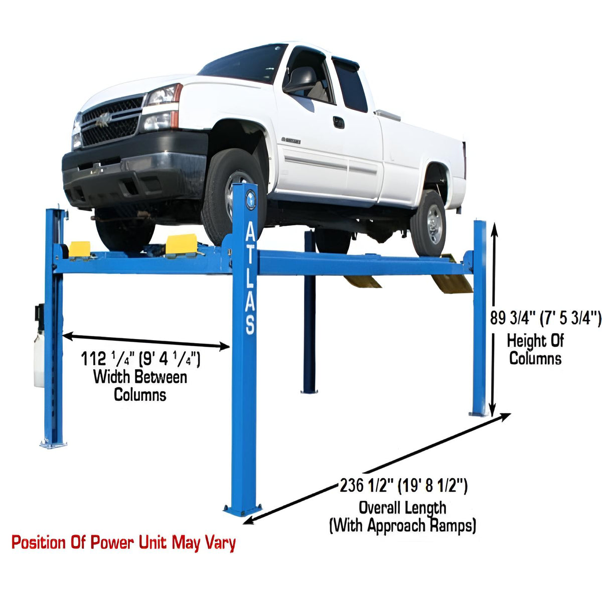 Atlas 412 Lift 12,000 lb  + (2) RJ6 Jacks Combo