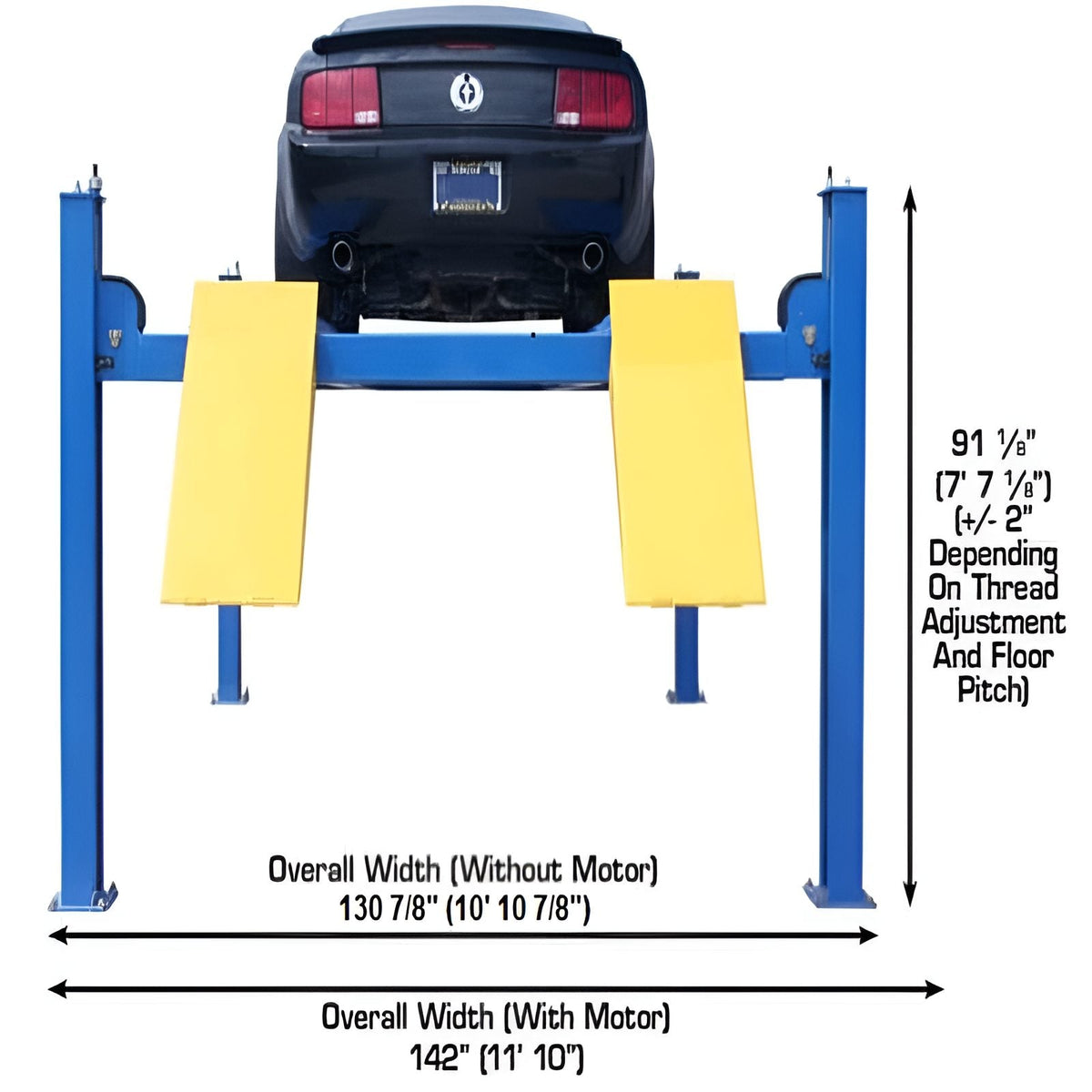 Atlas 414, 14,000 lb 4 Post Lift - Commercial Grade