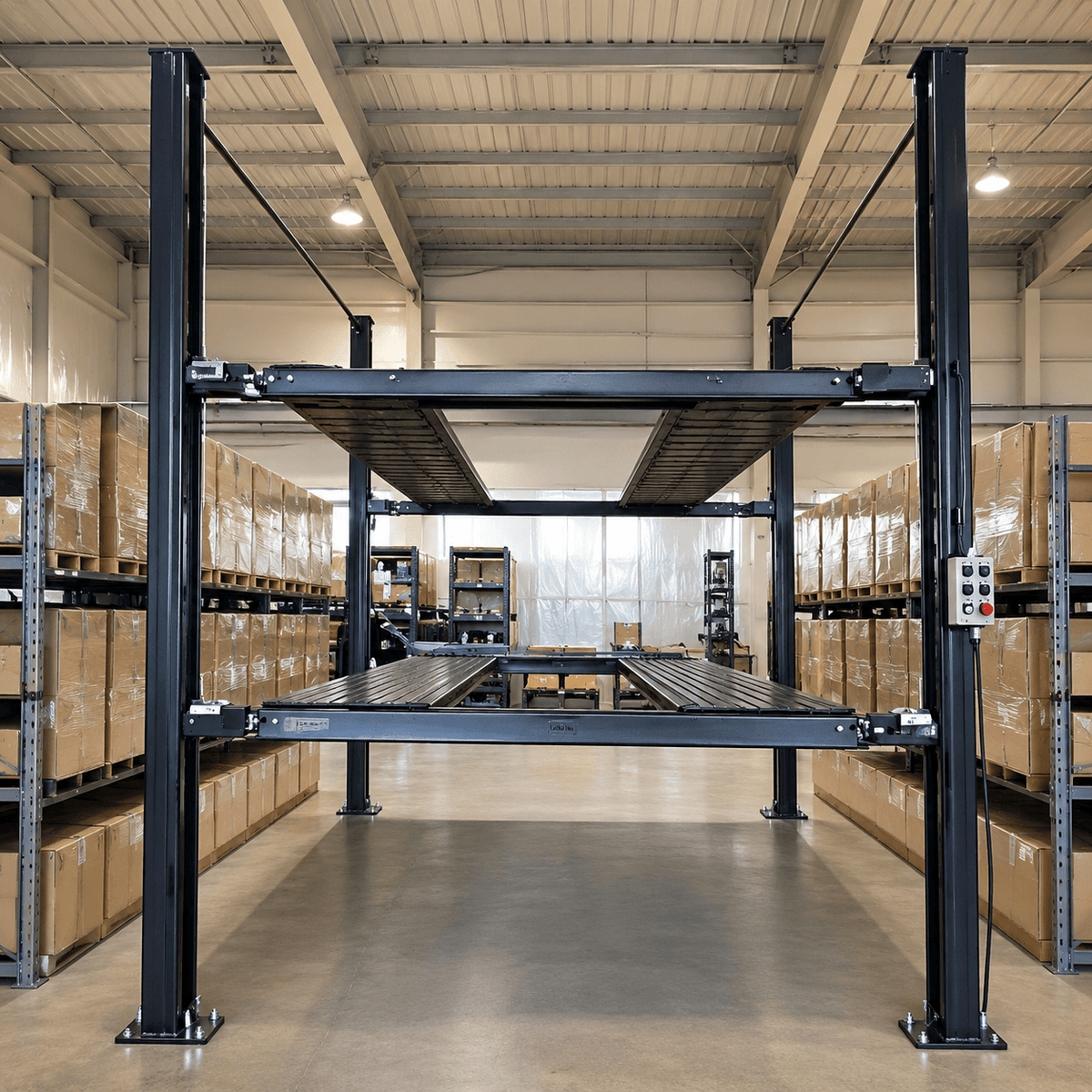 Triumph NSS-5x2 10,000 lb 3 Car Four Post Lift
