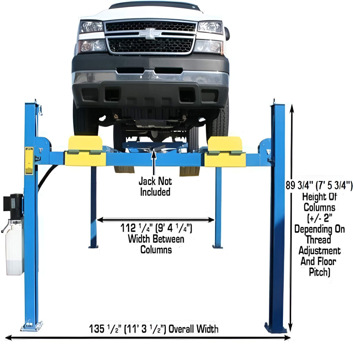 Atlas 412 Lift 12,000 lb  + (2) RJ6 Jacks Combo