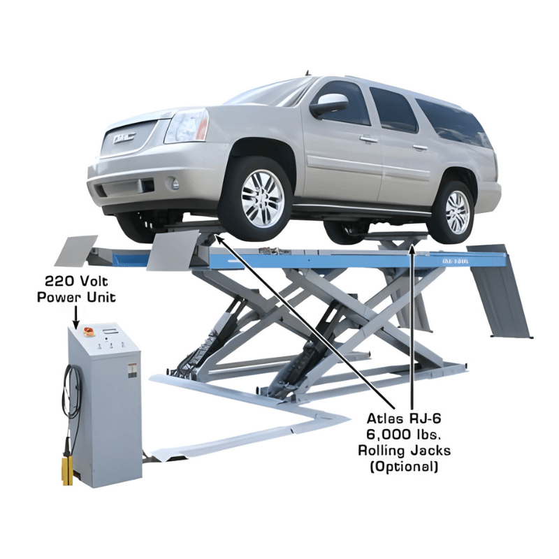 Atlas 12AWFSL-N 12,000 lb Alignment Double Scissor Lift