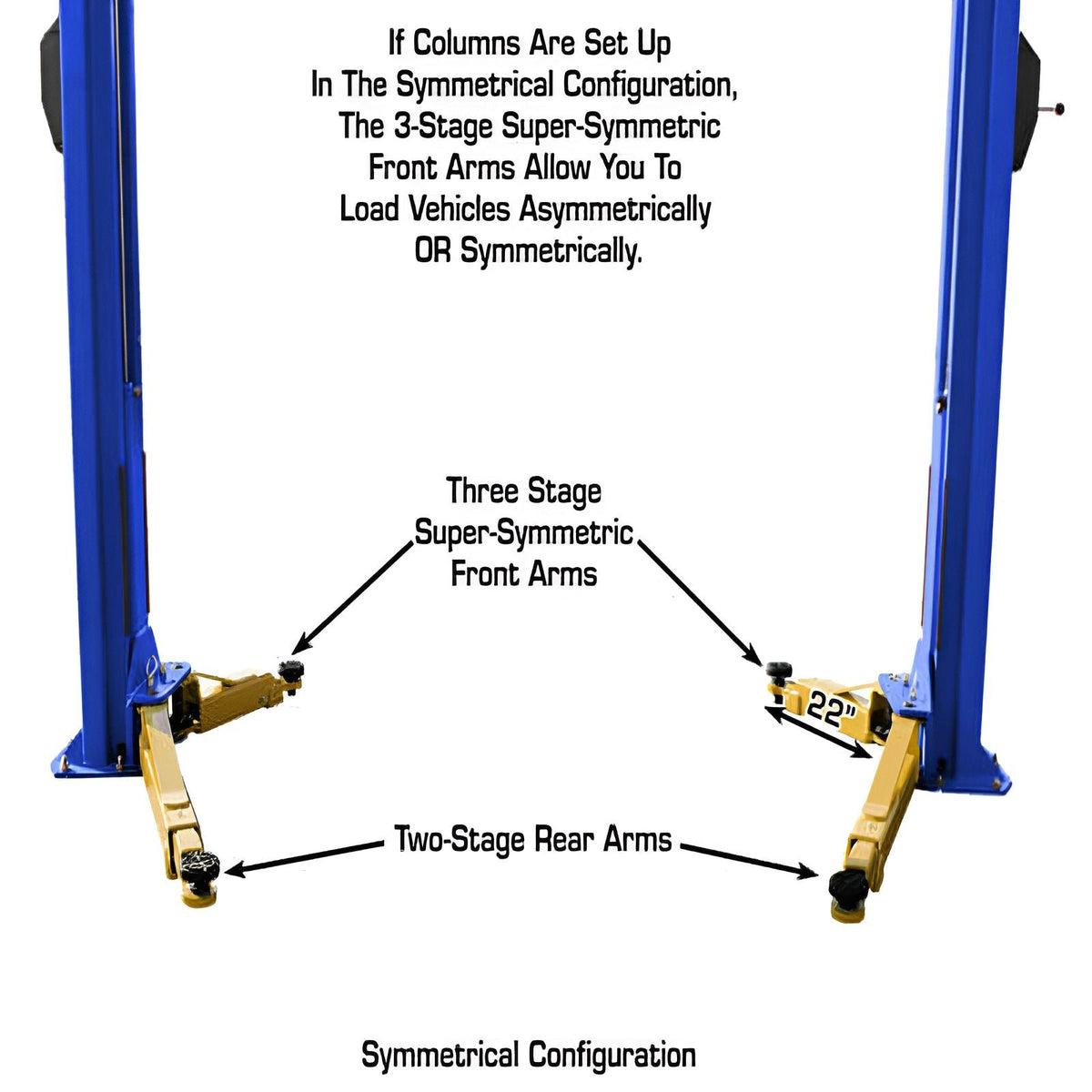 Atlas PVL10, 10,000 lb 2 Post Lift - ALI Certified