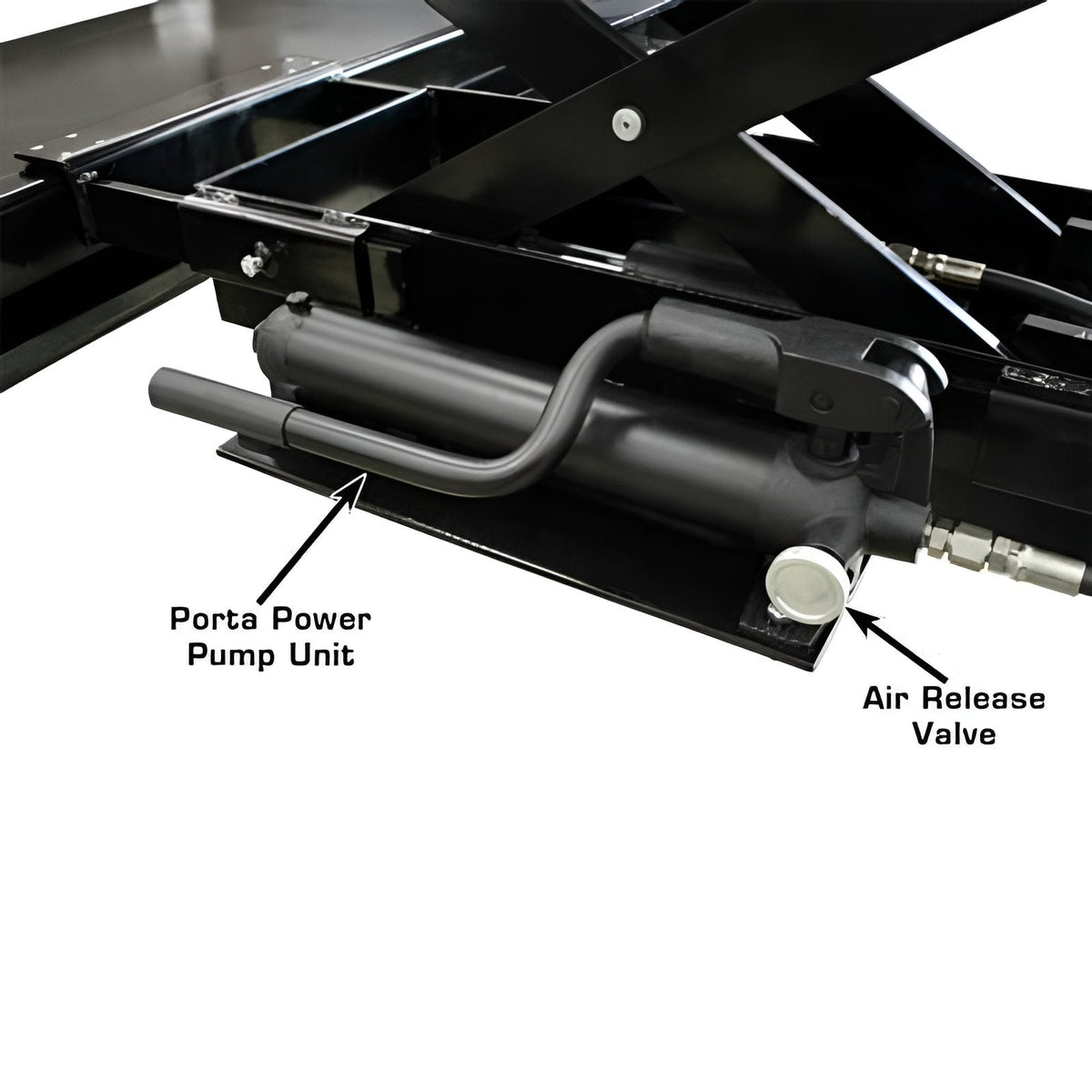 Atlas RJ-35 Sliding Hydraulic Rolling Jack – 3,500 lb, for Four-Post Lifts