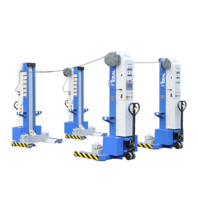 iDeal MSC-13K-B-452 Mobile Column Lift – 4-Column Set, 52,000 lb Capacity