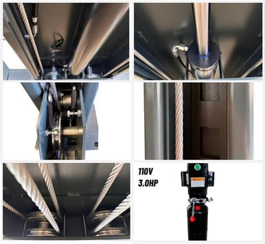 Katool 11,000 lb Four-Post Parking Lift – 84" Rise, 110V, 3.0HP