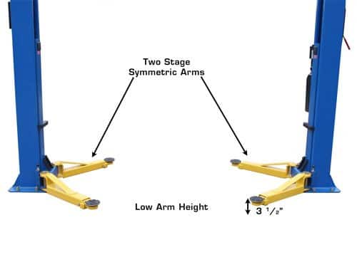 Atlas 9OHSC Overhead Two-Post Lift – 9,000 lb, Clear Floor Design