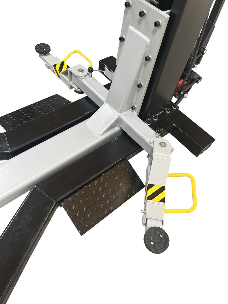 iDeal MSC-6KLP Low Profile Mobile Single Post Lift – 6,000 lb, Black