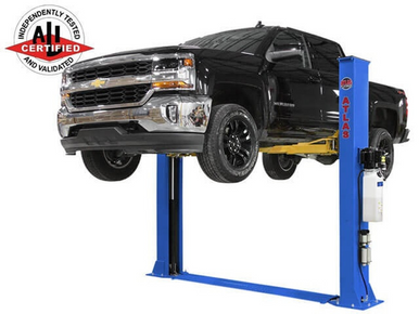 Atlas Platinum PVL-9BP Two-Post Baseplate Lift – 9,000 lb, ALI, Low Ceiling