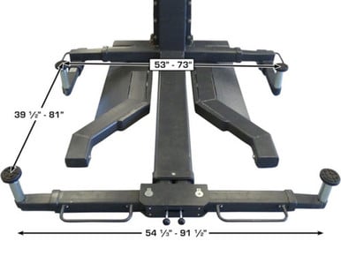 Atlas PSP-6000 Portable Single Post Lift – 6,000 lb Capacity