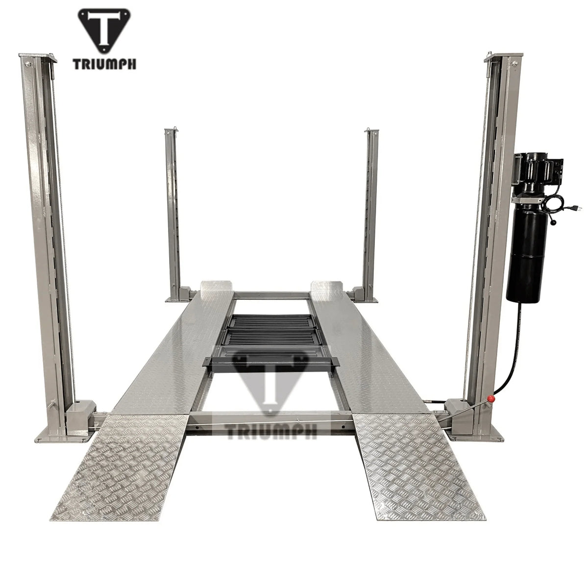 Triumph NSS-8XLT Four-Post Service & Storage Lift – 8,000 lb, Extended Length