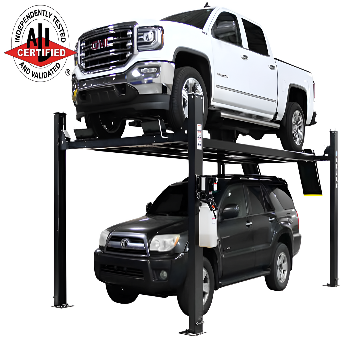 Atlas Apex 9 Four-Post Parking Lift – 9,000 lb, ALI Certified