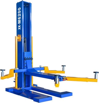XK M6200 Mobile Single Post Car Lift – 6,200 lb, 220V