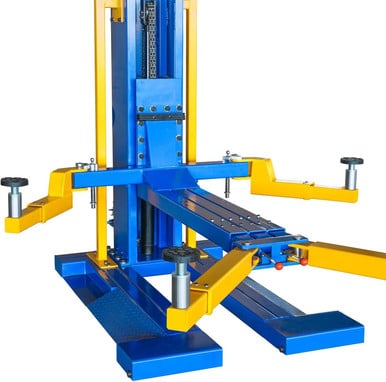 XK M6200 Mobile Single Post Car Lift – 6,200 lb, 220V