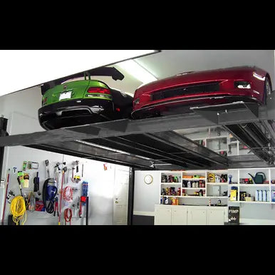 BendPak HD-9SW Four-Post Dual-Platform Lift – 9,000 lb, Super Wide, Parks 4 Cars