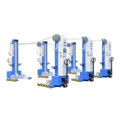 iDeal MSC-13K-B-678 Mobile Column Lift – 6-Column Set, 78,000 lb, ALI Certified
