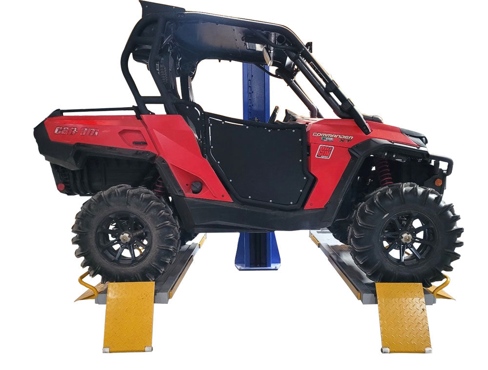 iDeal Single Column UTV & Mower Lift – 2,000 lb, Storage & Service