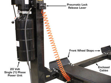 Atlas ST-7000 Super-Tall Four-Post Storage Lift – 7,000 lb Capacity