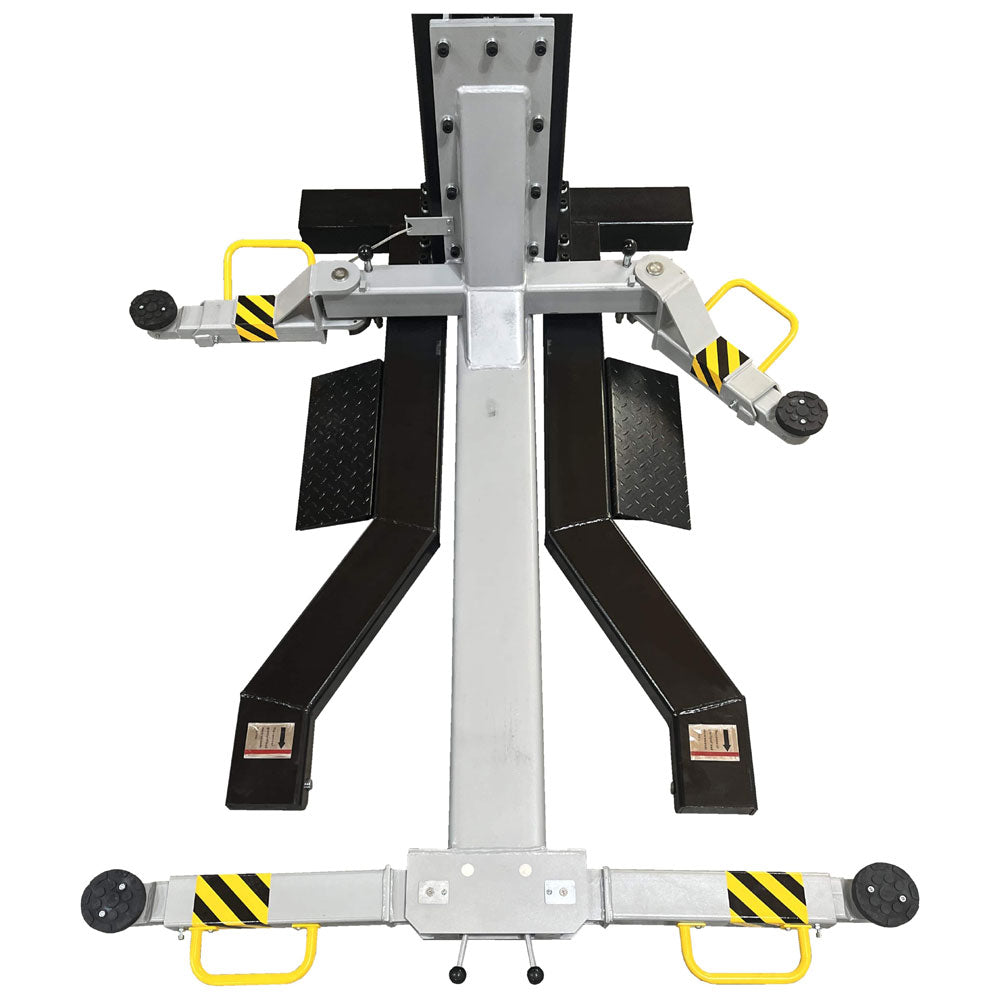 iDeal MSC-6KLP Low Profile Mobile Single Post Lift – 6,000 lb, Black