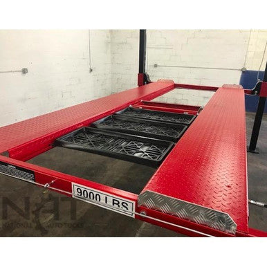 Triumph NOS-9XLT Four-Post Parking Lift – 9,000 lb, Extended Length & Height
