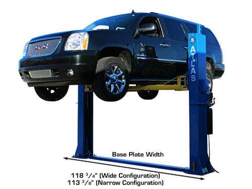 Atlas BP12000 Baseplate Two-Post Lift – 12,000 lb Capacity