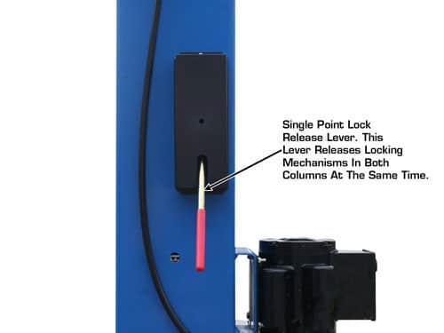 Atlas 9OHSC Overhead Two-Post Lift – 9,000 lb, Clear Floor Design