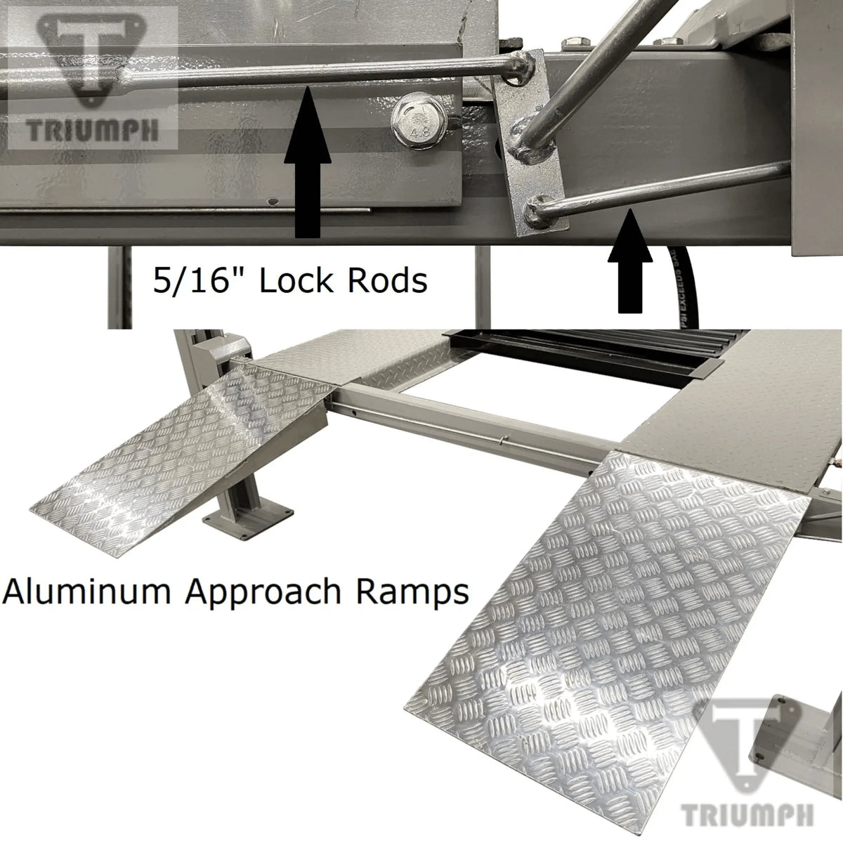 Triumph NSS-8XLT Four-Post Service & Storage Lift – 8,000 lb, Extended Length