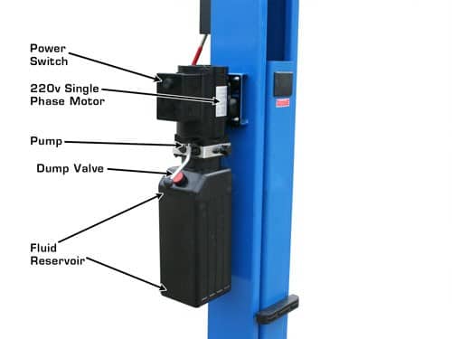 Atlas 9OHSC Overhead Two-Post Lift – 9,000 lb, Clear Floor Design