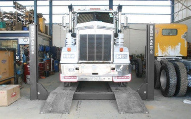 BendPak HDS-27X Heavy-Duty Four-Post Truck Lift – 27,000 lb, Extended Runways