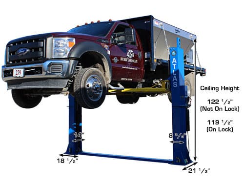 Atlas BP12000 Baseplate Two-Post Lift – 12,000 lb Capacity