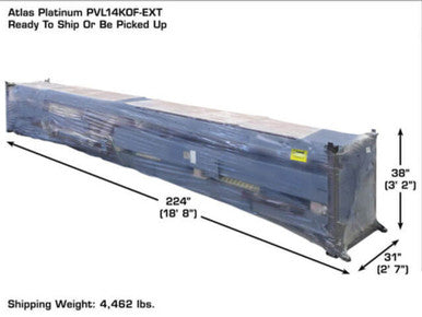 Atlas Platinum PVL14OF-EXT Open Front Alignment Lift – 14,000 lb, ALI Certified