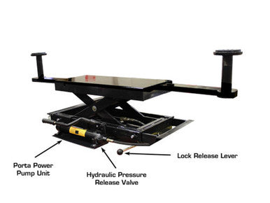 Atlas RJ-45 Rolling Hydraulic Center Jack – 4,500 lb, for Four-Post Lifts