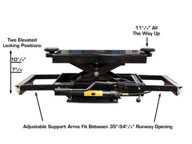 Atlas RJ-45 Rolling Hydraulic Center Jack – 4,500 lb, for Four-Post Lifts