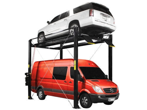 Atlas ST-7000 Super-Tall Four-Post Storage Lift – 7,000 lb Capacity