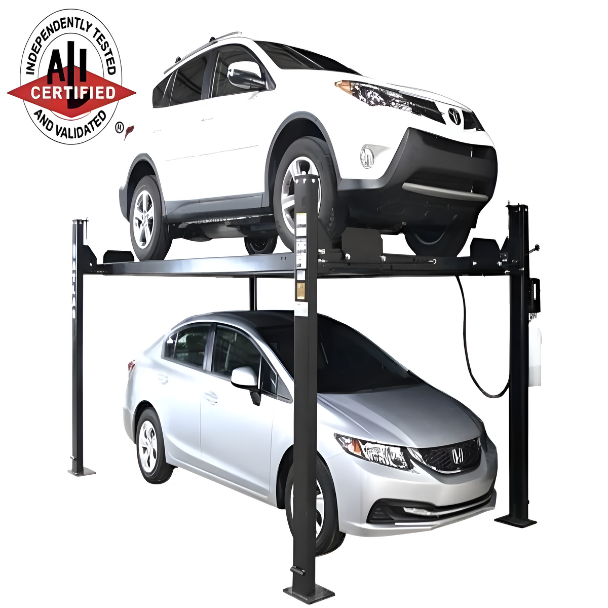 Atlas Apex 8 Four-Post Storage Lift – 8,000 lb, ALI Certified, Portable