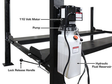 Atlas Apex 8 Four-Post Storage Lift – 8,000 lb, ALI Certified, Portable