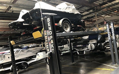 BendPak HD-7500BLX Four-Post Boat & Vehicle Lift – 7,500 lb, Dry Dock