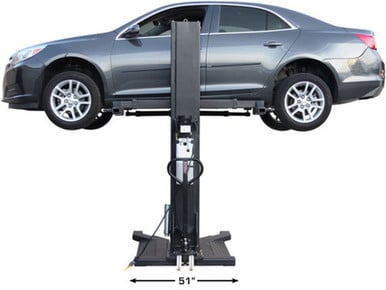 Atlas PSP-6000 Portable Single Post Lift – 6,000 lb Capacity