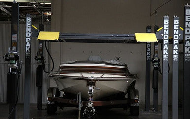 BendPak HD-7500BLX Four-Post Boat & Vehicle Lift – 7,500 lb, Dry Dock